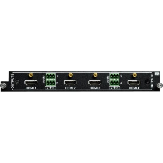 SY Electronics SY-MC4UHD-O 4K UHD 4 Port HDMI Output Card with Audio De-Embedder