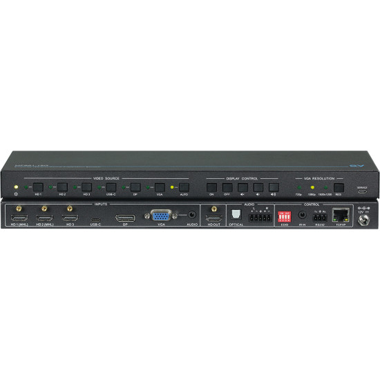 SY-MFS61-18G  - 4K 60Hz 4:4:4 (18G) 6 input Multi-format Presentation Switcher with Audio De-Embedding