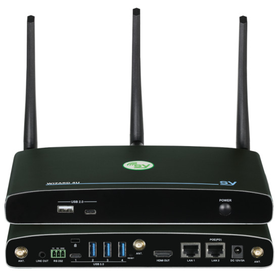 SY-WIZARD-4U - Wireless BYOD Presentation/Collaboration Switcher