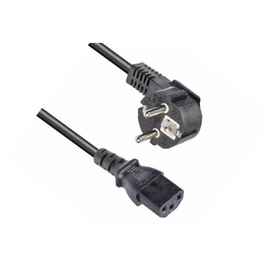 2 Metre Mains Power Cable IEC to Schuko Euro Plug