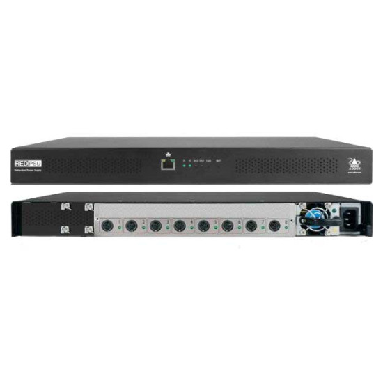 PSU-REDPRO2-8 - 19 inch rack mountable power distribution unit with 8 outputs