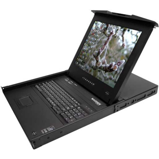 ADDERView RDX 5000IP RD1916QIP Console Drawer Rack with Quad IP 19" Screen and integrated 16 Port KVM Switch