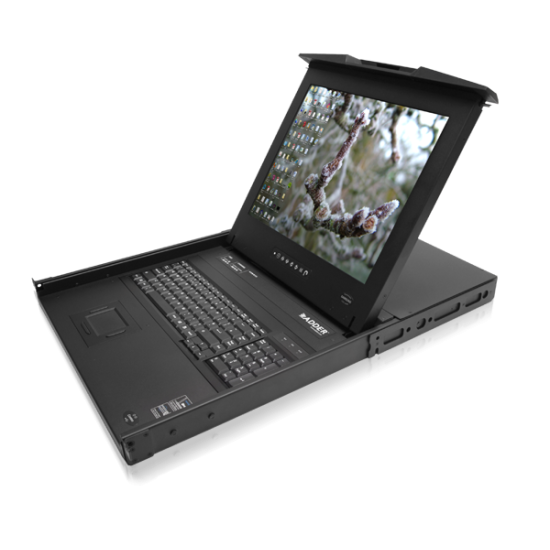 ADDERView RDX 1000IP RD1916IP Console Drawer Rack with Single IP 19" Screen and integrated 16 Port KVM Switch