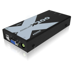 ADDERLink X200 USB VGA Audio Out KVM Two Port User Station Receiver Unit without SKEW Compensation