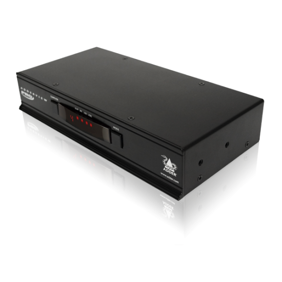 AV4PRO-DVI - 4 Port KVM Switch with USB True Emulation Technology