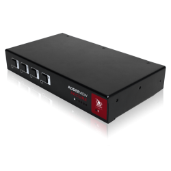 ADDERView Secure Analogue Enhanced AVSC1102 EAL4+/EAL2+ Certified Tempest Qualified Design VGA 2 Port KVM Secure Switch with USB and Card Reader