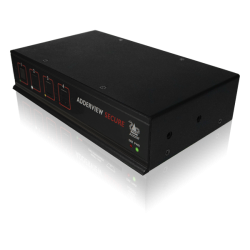ADDERView Secure Digital Standard AVSD1002 EAL4+/EAL2+ Certified Dual Link 2 Port DVI-I/Audio KVM Secure Switch with USB