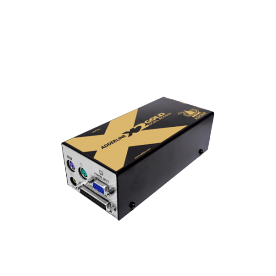 ADDERLink X2-GOLD/P PS2 KVMA & RS232 CATx Extender Local Control 300Mtr Inc Skew Correction 300MHz Pair